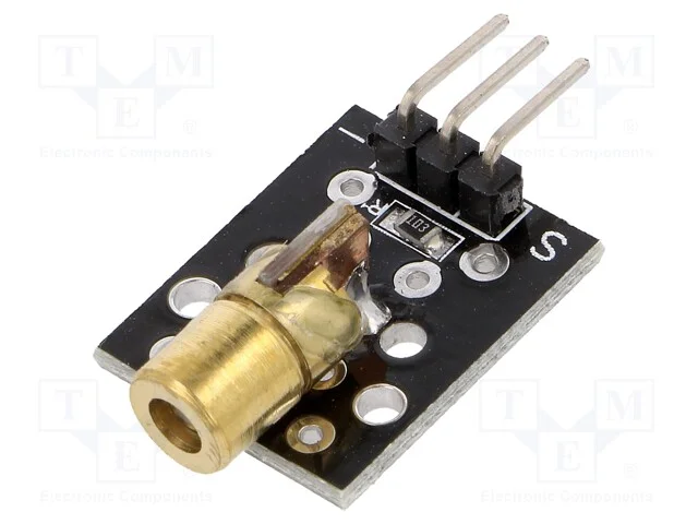 D&iacute;odo: Laser, 5vdc, Dim: 15x24mm, ?d: 650nm