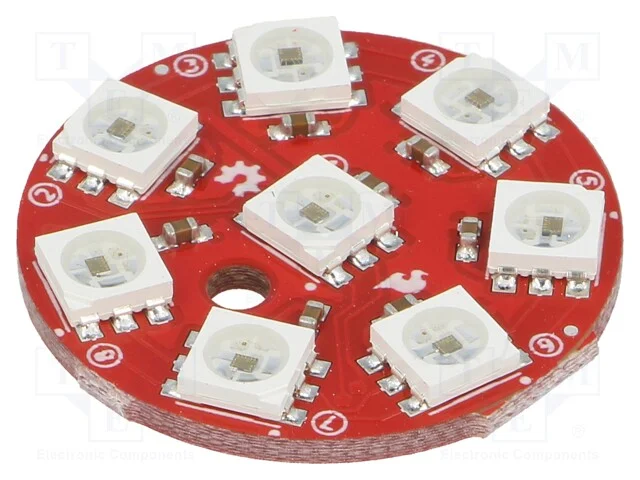 M&oacute;dulo: Controlador Led, 5vdc, Apa102c, 28,3x28,3x3,2mm, Cor: Rgb