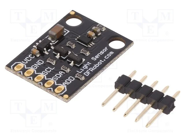 Sensor: intensidade luminosa, I2C, IC: BH1750, Es.