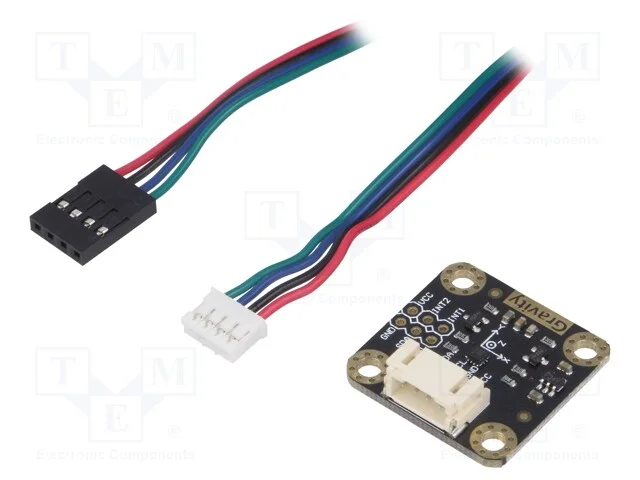 Sensor: Aceler&oacute;metro, 3,3&divide;5vdc, Digital,I2c, M&oacute;dulo,Cabos, Ch: 3