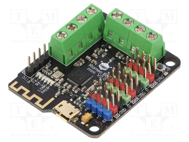 Controlador; controlo do rob&ocirc;; ATMEGA328P; PWM: 4; Ent.analog: 4