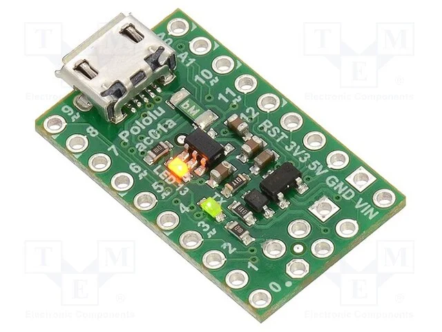 A-star, LDO, de cavilha,USB B micro, ATMEGA32U4, .