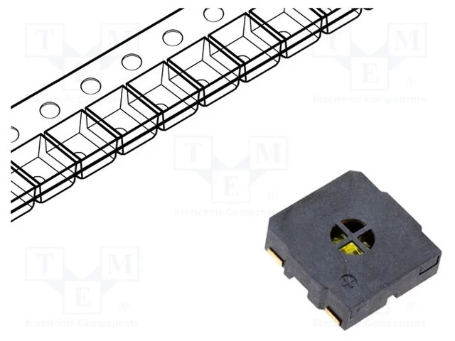 Coluna SMD, 0,5W, 15x15x4mm, N&iacute;vel de som: .