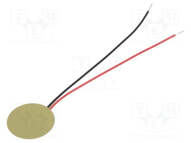Transdutor de Som: Piezoel&eacute;ctrico, Sem Gerador Exterior, : 12mm
