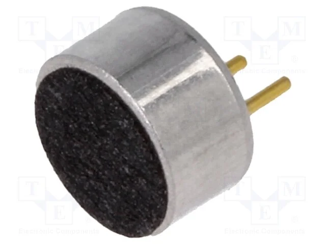 Microfone, Dim.Ext: 6x3,5mm, 2,2ko, 0,5ma, 1&divide;10v, 50&divide;16000hz, Tht