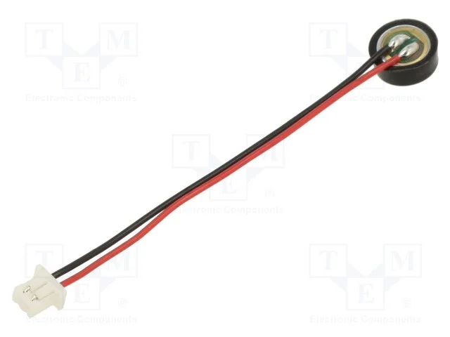 Microfone, 6x1,6mm, 2,2kO, 2&divide;10V, SNR: 60dB, Sens.