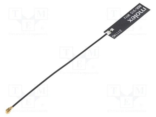 Antena, Ism,Rf, 0,3dbi,1dbi, Linear, para Fita, 38x10mm, U.Fl