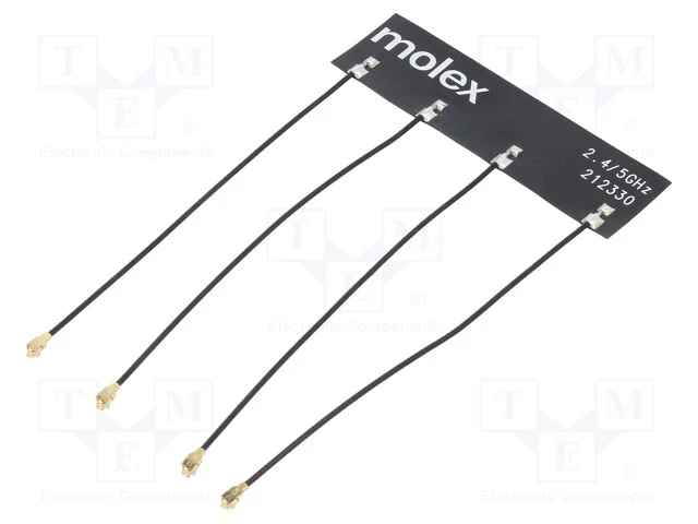 Antena, Bluetooth,WiFi,ZigBee, linear, 70x20mm, U.