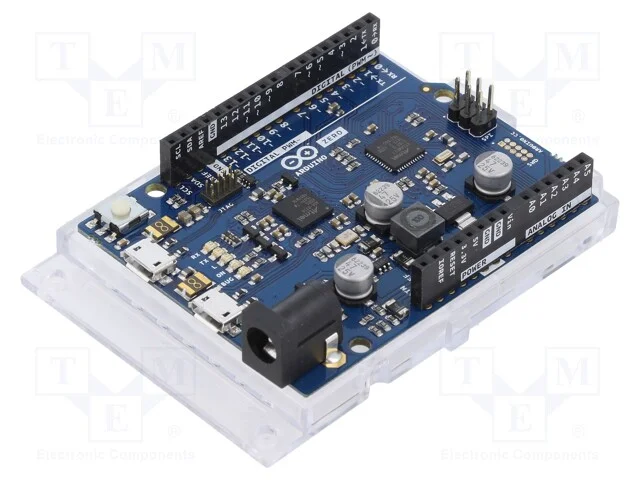 Arduino, tomada de cavilhas,USB B micro,alimentad.