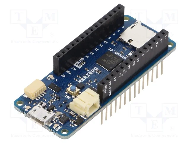 Arduino Pro, tomada de cavilhas,microSD,USB B mic.