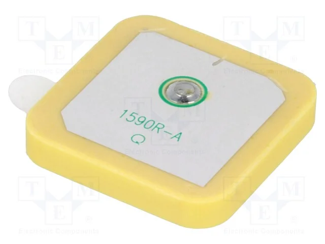 Antena, GNSS,GPS, RHCP, 50O, 25x25x4mm, cer&acirc;mica,.