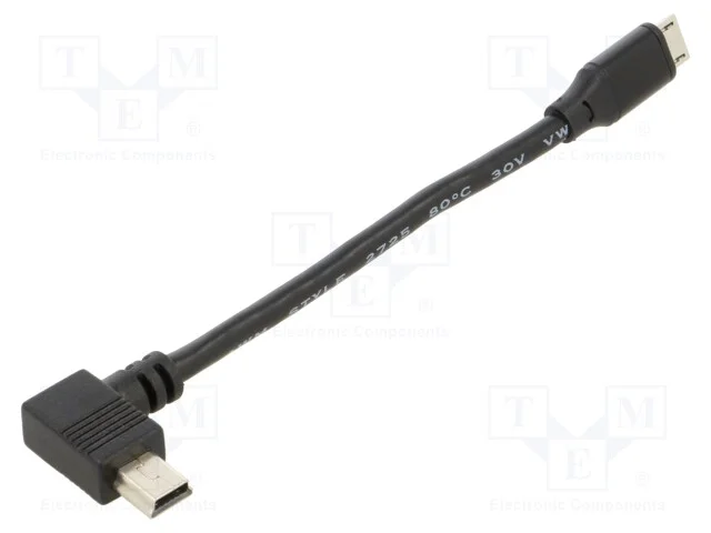 Cabo-Adaptador, 100mm, Usb, Macho,Usb B Mini