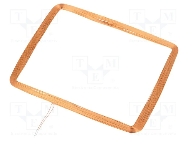 Antena, RFID, 125kHz, Dim.ext: 60x74x0,9mm, 470uH