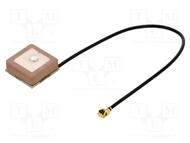 Antena, Gps, 0dbi, Rhcp, para Embutir, 50o, 13x13x6,2mm, -40&divide;85c