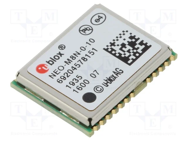 M&oacute;dulo: Gps/Beidou, +2,5m, Nmea,Rtcm,Ubx, -167dbm, 2,7&divide;3,6vdc