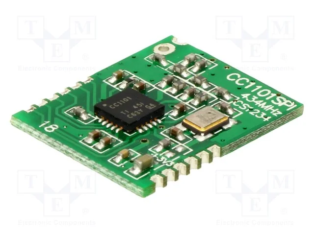M&oacute;dulo: RF, 434MHz, SPI, -110dBm, 1,8&divide;3,6VDC, 10d.