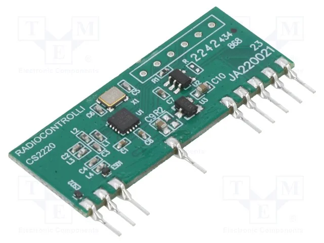 M&oacute;dulo: RF, receptor FM, FSK, 433,92MHz, -118dBm,.