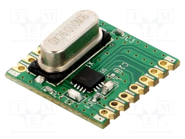 M&oacute;dulo: Rf, Receptor Fm, Fsk,Gfsk,Ook, 433,92mhz, 4-Wire Spi, Smd