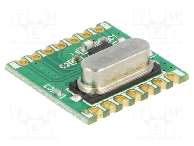 M&oacute;dulo: RF, receptor FM, FSK,GFSK,OOK, 868MHz, 4-.