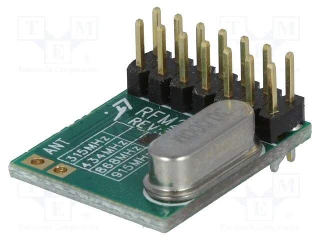 M&oacute;dulo: RF, transceptor FM, FSK, 868MHz, SPI, -12.