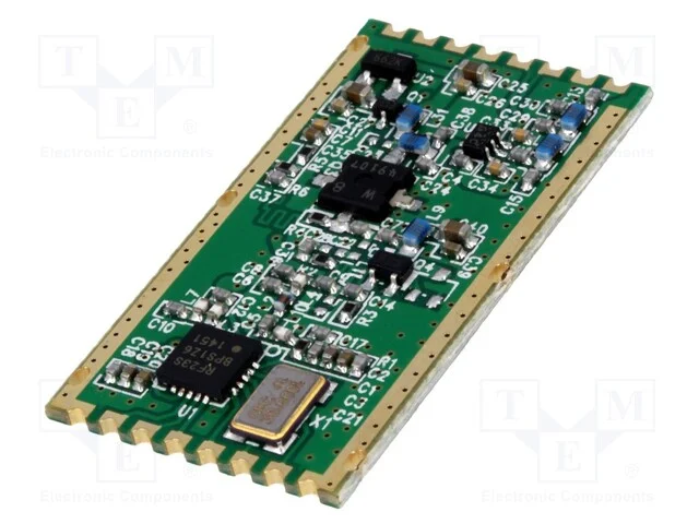 M&oacute;dulo: Rf, Transceptor Fm, Fsk, 433,92mhz, Spi, -120dbm, 3,3&divide;6vdc