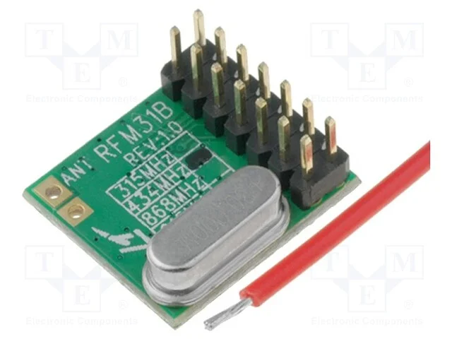 M&oacute;dulo: Rf, Receptor Fm, Fsk, 433,92mhz, Spi, -121dbm, 1,8&divide;3,6vdc