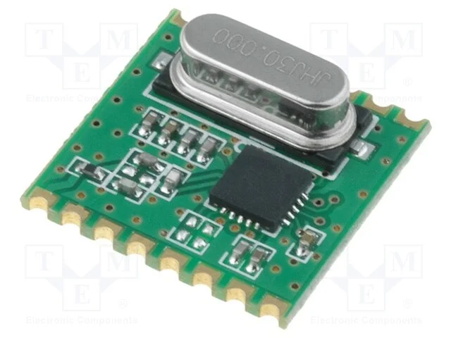 M&oacute;dulo: RF, receptor FM, FSK, 433,92MHz, SPI, -12.