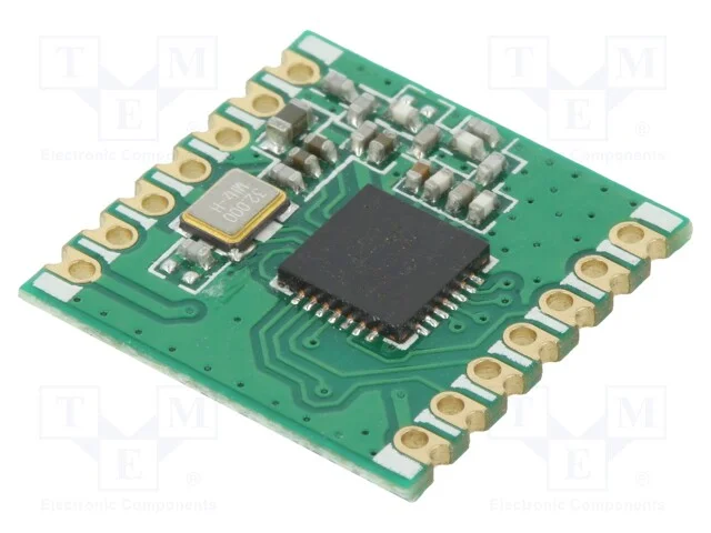 M&oacute;dulo: Rf, Transceptor Fm, Fsk, 433,92mhz, Spi, -120dbm, 13dbm, Smd