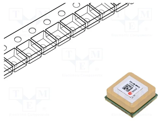 M&oacute;dulo: Gps/Beidou/Galileo/Qzss, Nmea,Ubx, -165dbm, 2,7&divide;3,6vdc