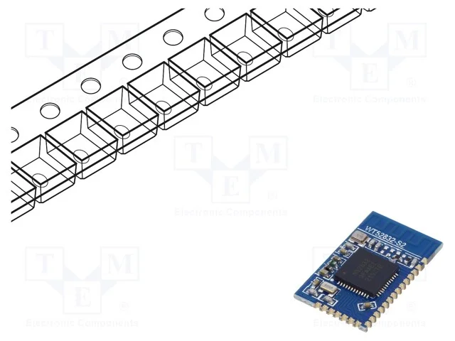 M&oacute;dulo: Bluetooth Low Energy, UART, SMD, 18,7x11,.
