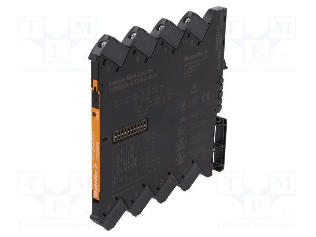 Indutor: de Sinais Anal&oacute;gicos, para Trilho Din, 24vdc, -25&divide;70c