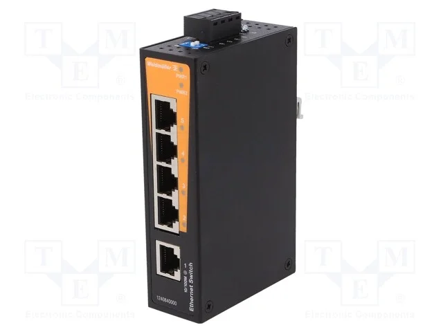 Switch Ethernet, N&atilde;o Gerido, N&uacute;mero de Portos: 5, 9,6&divide;60vdc, Rj45