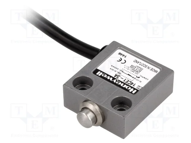 Interruptor extremo, haste 10mm, SPDT, 5A, max.24.