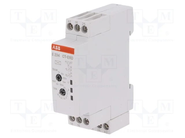 Rel&eacute; Temporizado, 0,05s&divide;100h, Dpdt, 250vac/5a, Uten: 24&divide;240vac