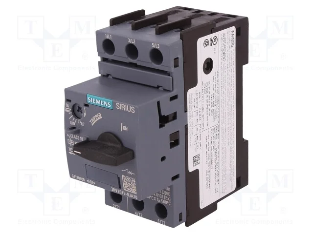 Disjuntor de motor, 0,25kW, 220&divide;690VAC, para tril.
