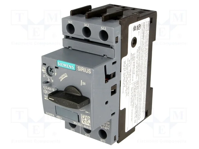 Disjuntor de motor, 11kW, 220&divide;690VAC, para trilho.