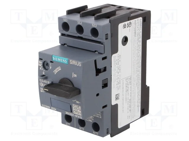 Disjuntor de Motor, 18,5kw, 220&divide;690vac, para Trilho Din, 3rv2