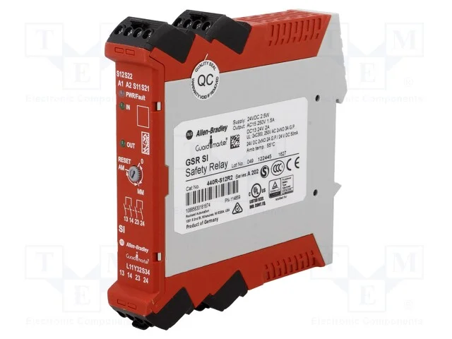 M&oacute;dulo: rel&eacute; de seguran&ccedil;a, GSR, 24VAC, 24VDC, IN:.