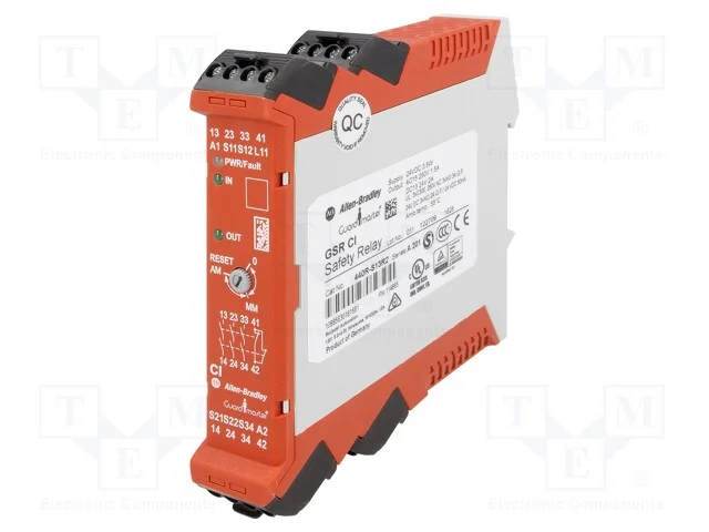 M&oacute;dulo: Rel&eacute; de Seguran&ccedil;a, Gsr, 24vac, 24vdc, In: 2, Out: 3, -5&divide;55c