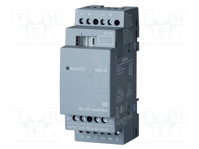 M&oacute;dulo: de Extens&atilde;o, Out 1: 0&divide;10v,0/4&divide;20ma, Logo! 8, 12&divide;24vdc