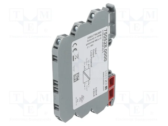 Indutor: de Sinais Anal&oacute;gicos, para Trilho Din, 4&divide;20ma, Ip20