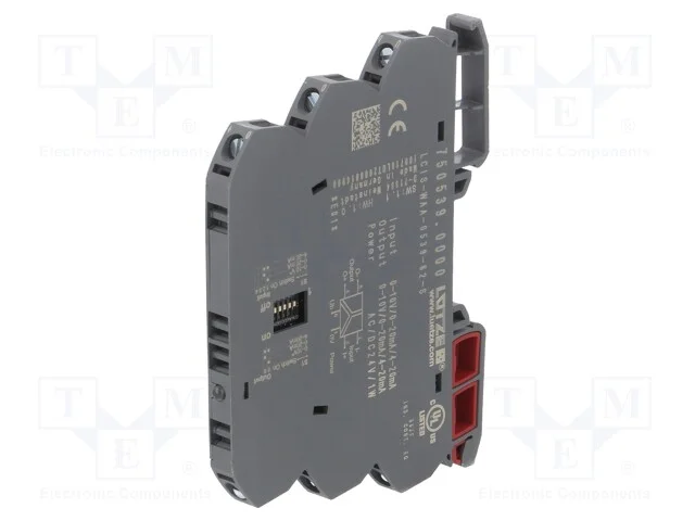 Indutor: de Sinais Anal&oacute;gicos, para Trilho Din, Uten: 24vdc, Ip20