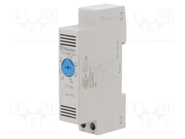 Sensor: Termostato, No, 10a, 250vac, Grampos de Tor&ccedil;&atilde;o, 7+4 K, Ip20