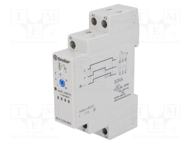Rel&eacute; Temporizado, 0,1s&divide;24h, Spdt, 250vac/10a, Uten: 24&divide;240vac