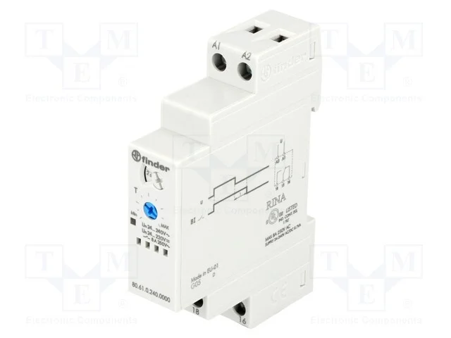 Rel&eacute; Temporizado, 0,05s&divide;180s, Spdt, 250vac/8a, Uten: 24&divide;240vac