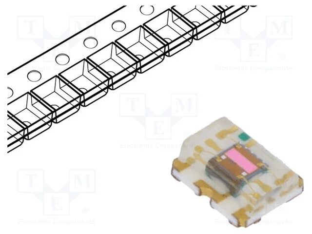 Sensor: Luzes de Fundo, Uten: 2&divide;3,6vdc, Smt, 2,4x2x0,8mm