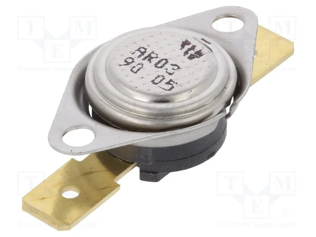 Sensor: termostato, SPST-NC, 90C, 16A, 250VAC, co.