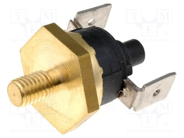 Sensor: termostato, NC, 90C, 16A, 250VAC, conecto.