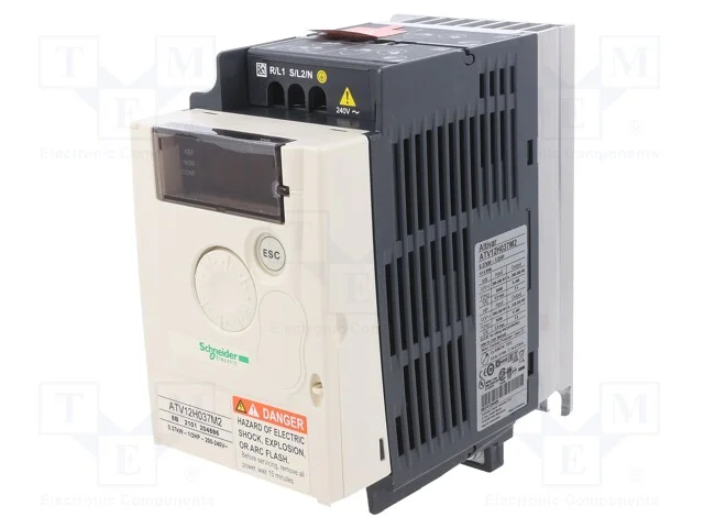 Inversor, 0,37kw, 3x230vac, Con.El&eacute;ct: Grampos de Tor&ccedil;&atilde;o, Ip20