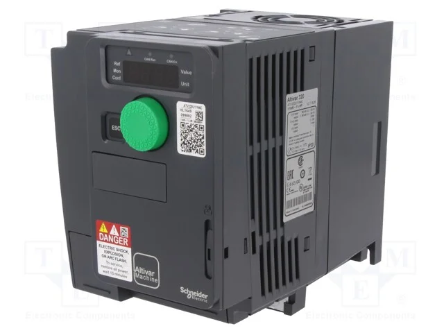 Inversor vectorial, 1,1kW, 3x400VAC, 3x380&divide;500VAC.